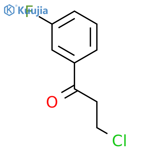 3-Chloro-1-(3-fluorophenyl)-1-propanone structure