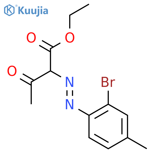 Butanoic acid,2-[2-(2-bromo-4-methylphenyl)diazenyl]-3-oxo-, ethyl ester structure