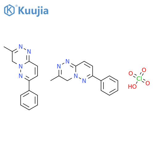 4H-PYRIDAZINO[6,1-C][1,2,4]TRIAZINE, 3-METHYL-7-PHENYL-, PERCHLORATE(2:1) structure