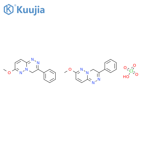 4H-PYRIDAZINO[6,1-C][1,2,4]TRIAZINE, 7-METHOXY-3-PHENYL-, PERCHLORATE(2:1) structure