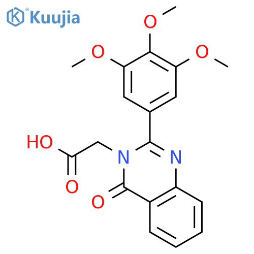 3(4H)-Quinazolineacetic acid, 4-oxo-2-(3,4,5-trimethoxyphenyl)- structure