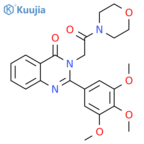 3-(2-morpholin-4-yl-2-oxoethyl)-2-(3,4,5-trimethoxyphenyl)quinazolin-4(3H)-one structure