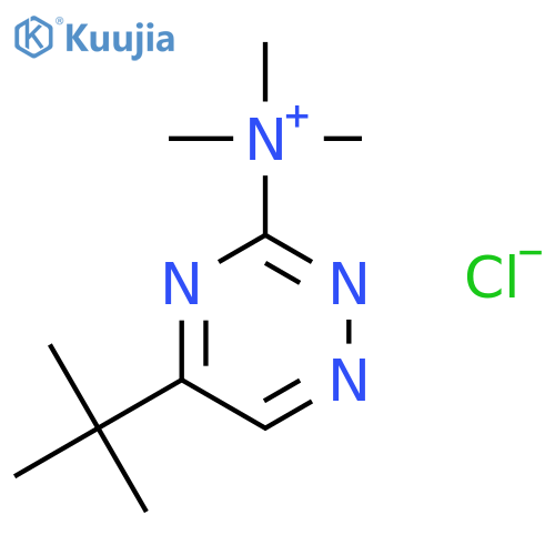 1,2,4-Triazin-3-aminium, 5-(1,1-dimethylethyl)-N,N,N-trimethyl-, chloride structure