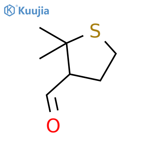 2,2-dimethylthiolane-3-carbaldehyde structure