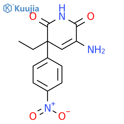 5-Amino-3-ethyl-3-(4-nitrophenyl)pyridine-2,6(1H,3H)-dione structure