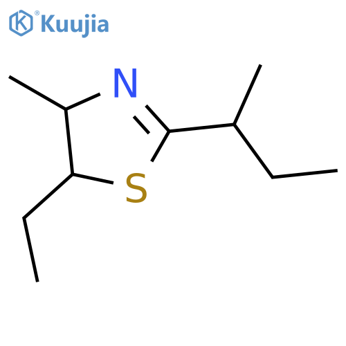 5-ethyl-4-methyl-2-sec-butyl-4,5-dihydrothiazole structure
