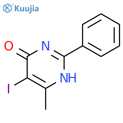 4(1H)-Pyrimidinone, 5-iodo-6-methyl-2-phenyl- structure