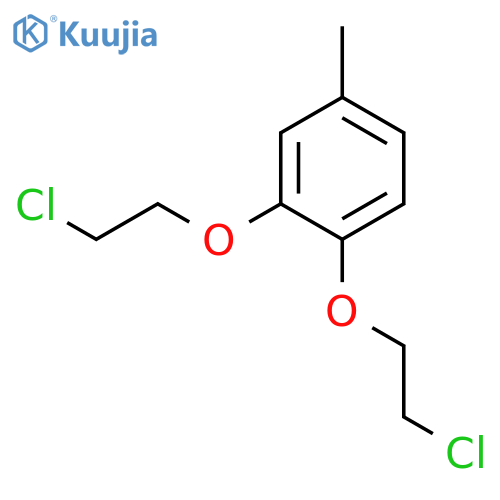 Benzene, 1,2-bis(2-chloroethoxy)-4-methyl- structure