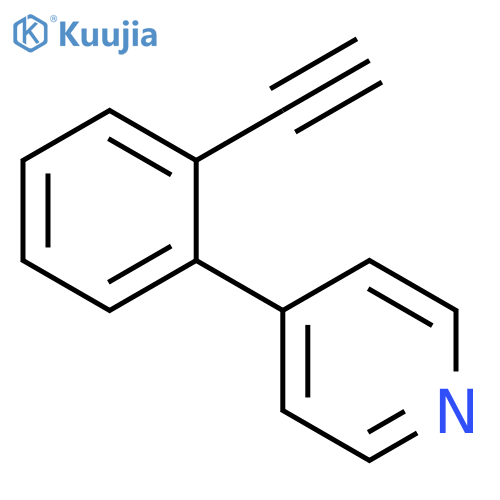 PYRIDINE, 4-(2-ETHYNYLPHENYL)- structure