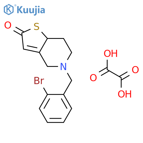 5-(o-Bromobenzyl)-5,6,7,7a-tetrahydro-4H-thieno(3,2-c)pyridin-2-one ox alate structure