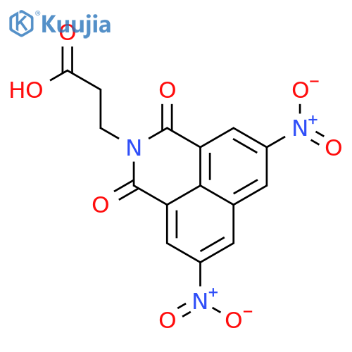 1H-Benz[de]isoquinoline-2(3H)-propanoic acid, 5,8-dinitro-1,3-dioxo- structure