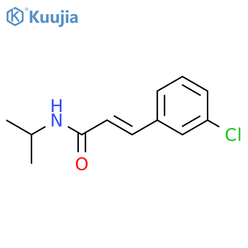 2-PROPENAMIDE, 3-(3-CHLOROPHENYL)-N-(1-METHYLETHYL)- structure