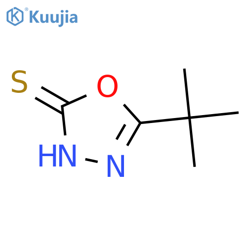 5-tert-butyl-1,3,4-oxadiazole-2-thiol structure