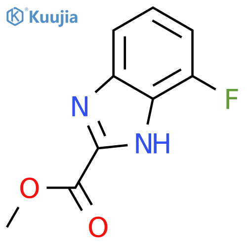 1H-Benzimidazole-2-carboxylic acid, 7-fluoro-, methyl ester structure
