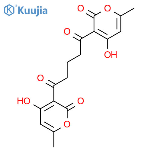 1,5-PENTANEDIONE, 1,5-BIS(4-HYDROXY-6-METHYL-2-OXO-2H-PYRAN-3-YL)- structure