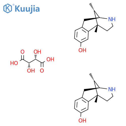 (+)-Normetazocine hemitartrate structure