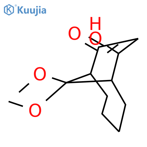 Bicyclo[4.3.1]dec-8-en-7-one, 9-hydroxy-10,10-dimethoxy- structure