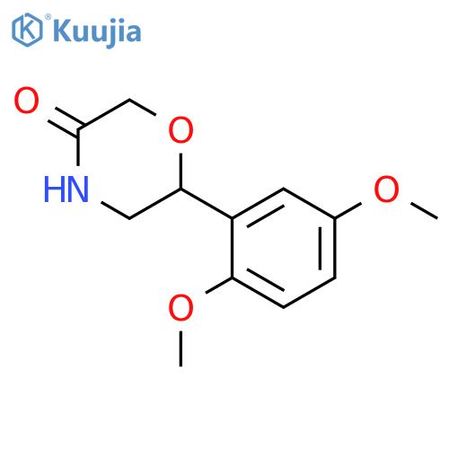 3-Morpholinone, 6-(2,5-dimethoxyphenyl)- structure