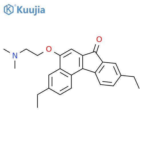 7H-Benzo[c]fluoren-7-one, 5-[2-(dimethylamino)ethoxy]-3,9-diethyl- structure