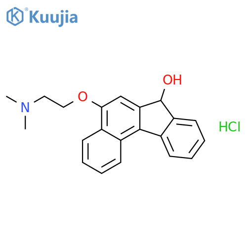 7H-BENZO[C]FLUOREN-7-OL, 5-[2-(DIMETHYLAMINO)ETHOXY]-, HYDROCHLORIDE structure