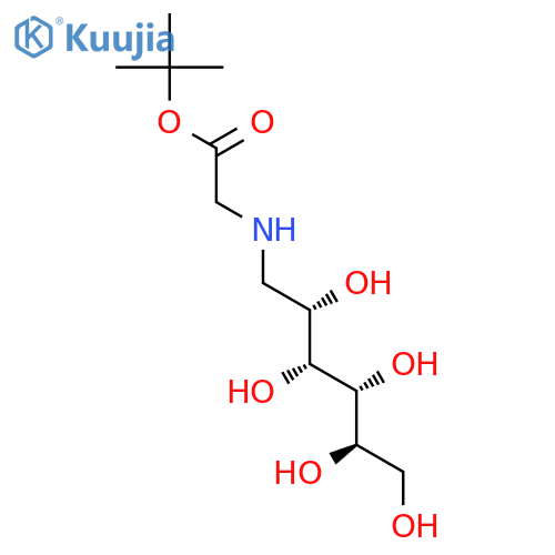 tert-butyl N-methyl-N-(2S,3R,4R,5R)-2,3,4,5,6-pentahydroxyhexylcarbamate structure