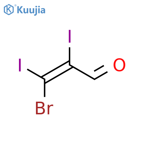 2-PROPENAL, 3-BROMO-2,3-DIIODO- structure