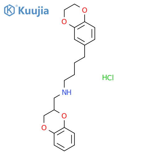 4-(2,3-dihydro-1,4-benzodioxin-6-yl)-N-(2,3-dihydro-1,4-benzodioxin-2-ylmethyl)butan-1-amine hydrochloride structure