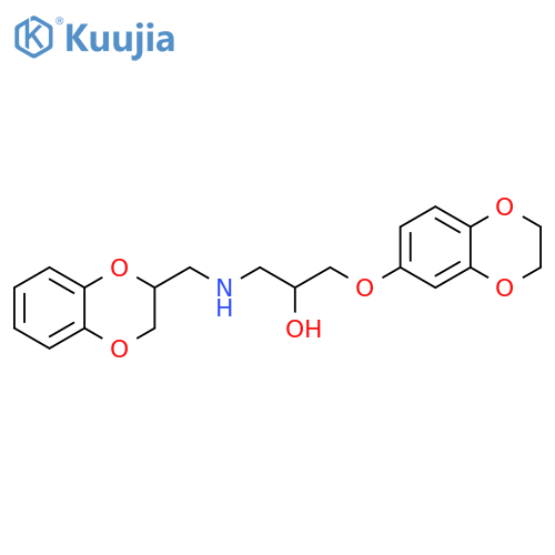 2-Propanol, 1-[[(2,3-dihydro-1,4-benzodioxin-2-yl)methyl]amino]-3-[(2,3-dihydro-1,4-benzodioxin-6-yl)oxy]- structure
