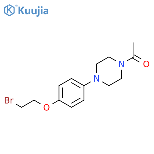 PIPERAZINE, 1-ACETYL-4-[4-(2-BROMOETHOXY)PHENYL]- structure