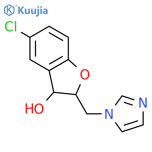 3-BENZOFURANOL, 5-CHLORO-2,3-DIHYDRO-2-(1H-IMIDAZOL-1-YLMETHYL)- structure
