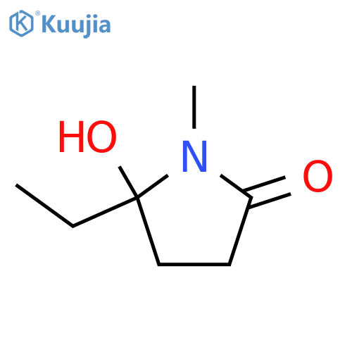 5-ethyl-5-hydroxy-1-methyl-2-Pyrrolidinone structure