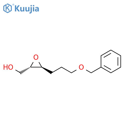Oxiranemethanol, 3-[3-(phenylmethoxy)propyl]-, (2S-trans)- structure