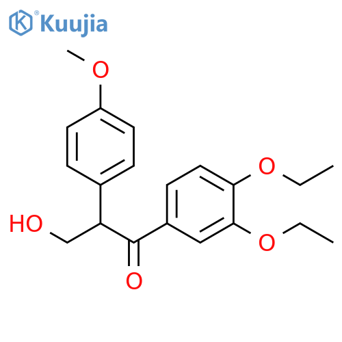 1-Propanone, 1-(3,4-diethoxyphenyl)-3-hydroxy-2-(4-methoxyphenyl)- structure