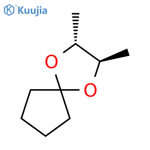 1,4-DIOXASPIRO[4.4]NONANE, 2,3-DIMETHYL-, (2R-TRANS)- structure