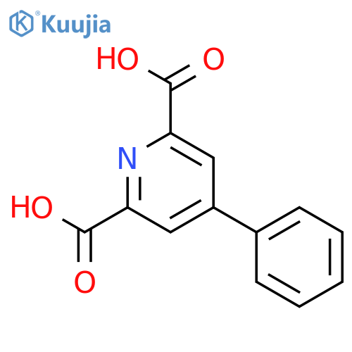 4-phenylpyridine-2,6-dicarboxylic Acid structure
