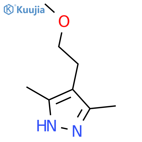 3,5-dimethyl-4-(2-methoxyethyl)-1h-pyrazole structure