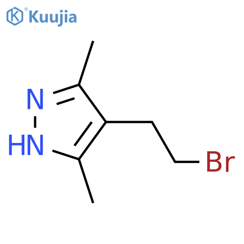 4-(2-Bromoethyl)-3,5-dimethyl-1H-pyrazole structure