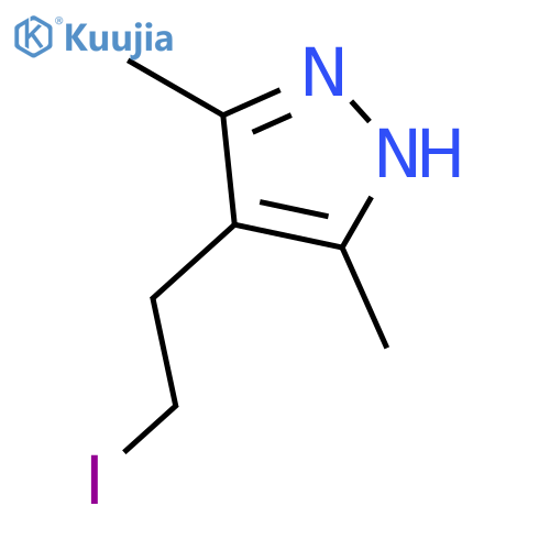 1H-Pyrazole,4-(2-iodoethyl)-3,5-dimethyl- structure