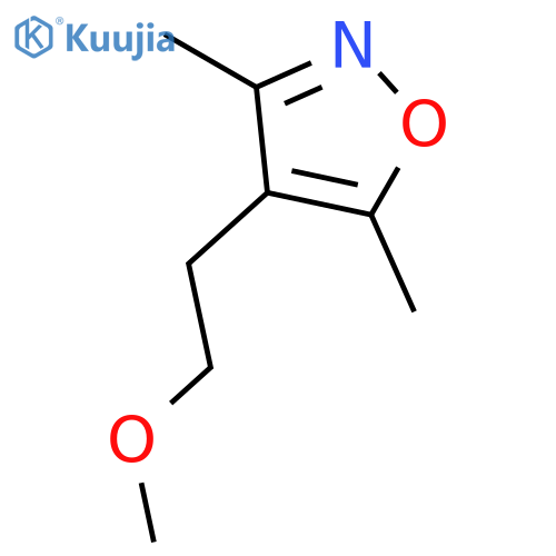 Isoxazole,4-(2-methoxyethyl)-3,5-dimethyl- structure