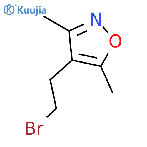 4-(2-Bromoethyl)-3,5-dimethylisoxazole structure