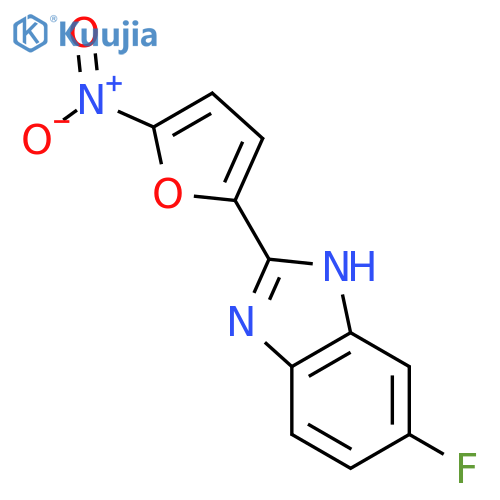 1H-Benzimidazole,6-fluoro-2-(5-nitro-2-furanyl)- structure