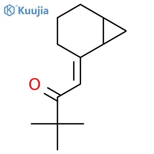 2-Butanone, 1-bicyclo[4.1.0]hept-2-ylidene-3,3-dimethyl- structure