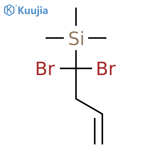 Silane, (1,1-dibromo-3-butenyl)trimethyl- structure