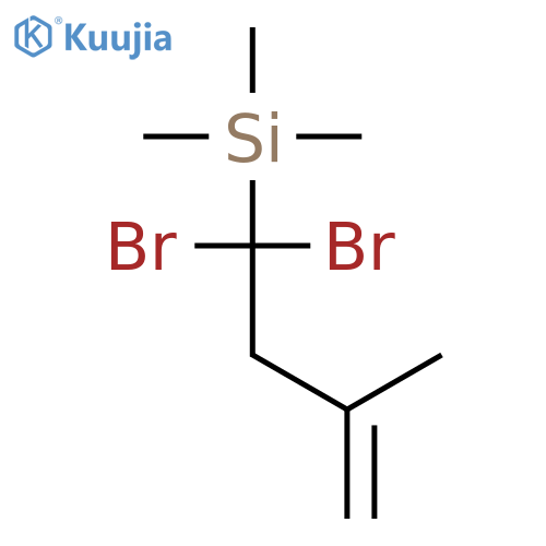 Silane, (1,1-dibromo-3-methyl-3-butenyl)trimethyl- structure