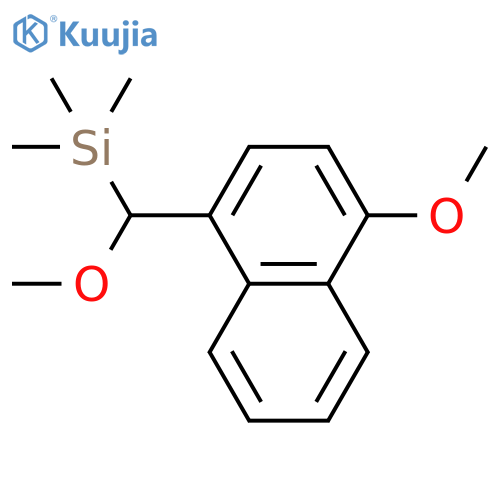 SILANE, [METHOXY(4-METHOXY-1-NAPHTHALENYL)METHYL]TRIMETHYL- structure