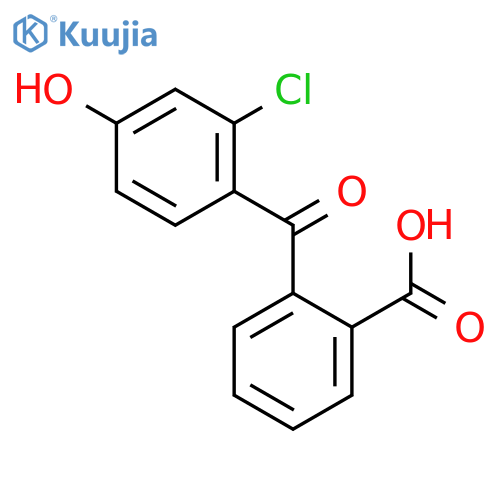 2-(2-Chloro-4-hydroxybenzoyl)benzoic acid structure