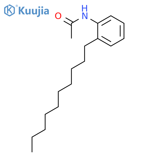 Acetamide, N-(2-decylphenyl)- structure