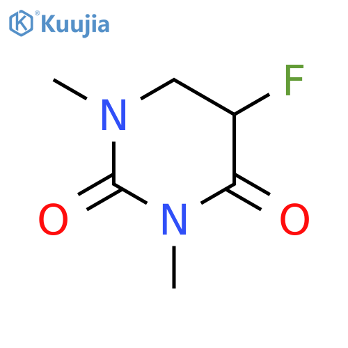 2,4(1H,3H)-Pyrimidinedione,5-fluorodihydro-1,3-dimethyl- structure