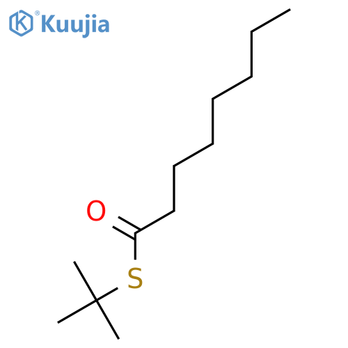 OCTANETHIOIC ACID, S-(1,1-DIMETHYLETHYL) ESTER structure