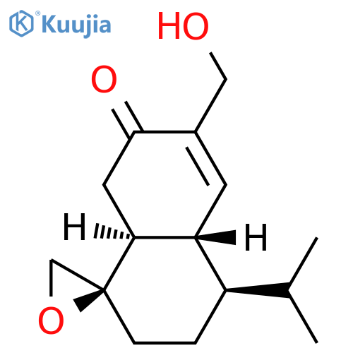 (1R)-2,3,4,4aα,8,8aβ-Hexahydro-6-hydroxymethyl-4α-isopropylspiro[naphthalene-1(7H),2'-oxiran]-7-one structure